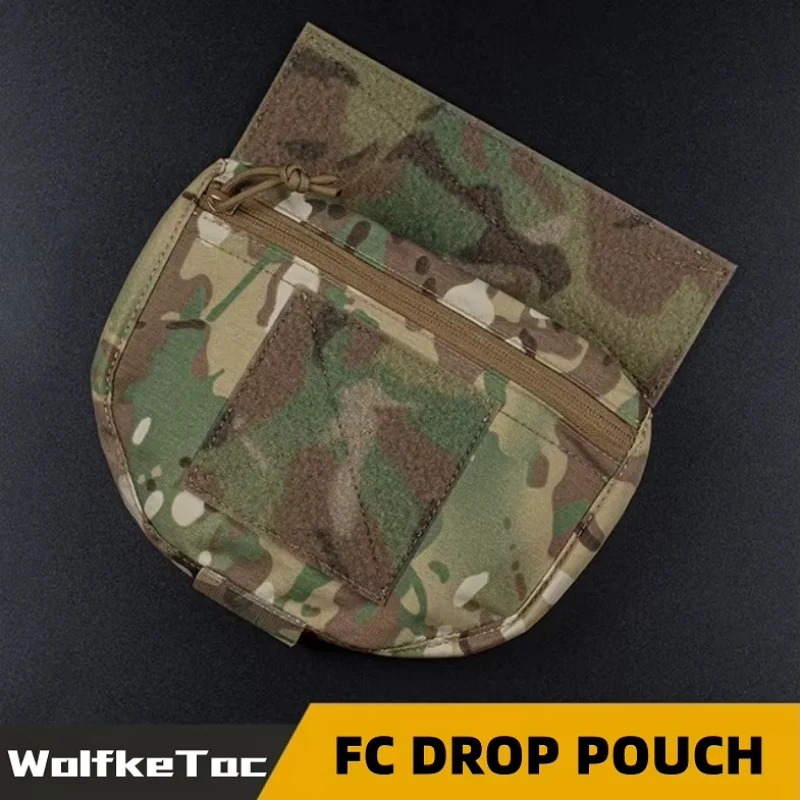 Tactical Vest Fanny Pack Belly Bag Plate Carriers Pocket FCPC V5 Chest Rig Drop Pouch Hook Loop Upgrade Accessories Sub Package
