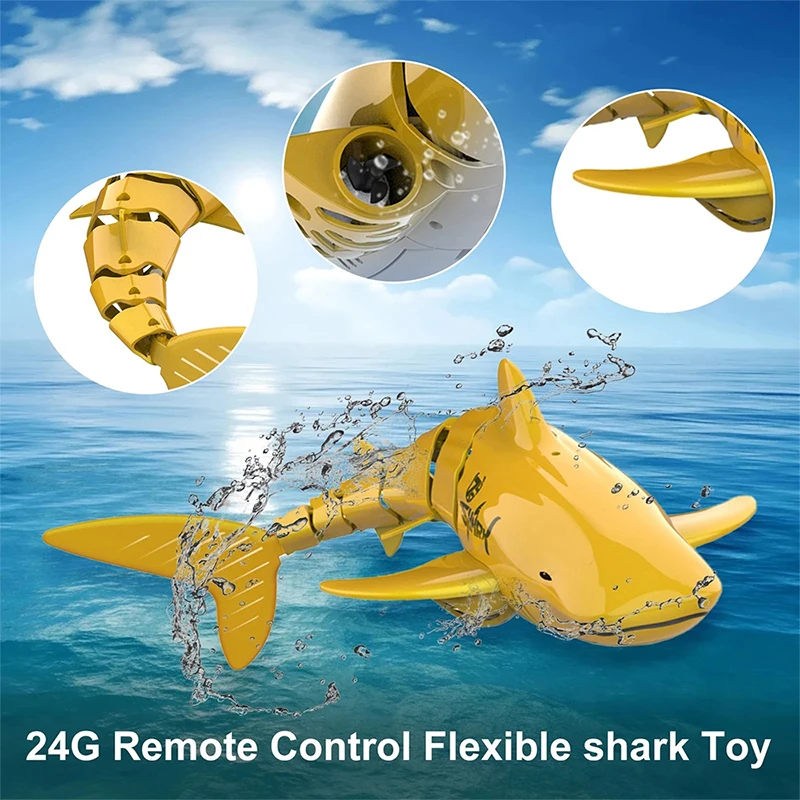 

Electric Toys Funny RC Shark Toy Remote Control Animals Robots Bath Tub Pool for Kids Boys Children Cool Stuff Sharks Submarine