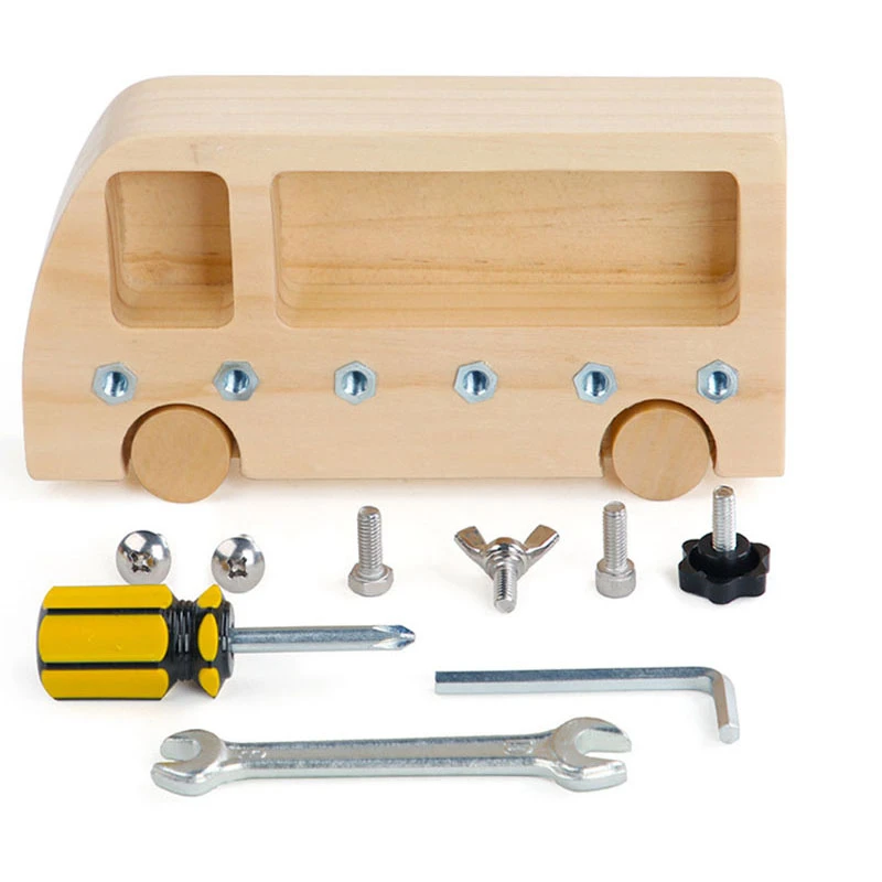 Tablero madera para atornillar, de herramientas juego de tuercas, juego de tornillos, regalo de cumpleaños para niños, tablero de destornilladores, juguete para bebés| | - AliExpress