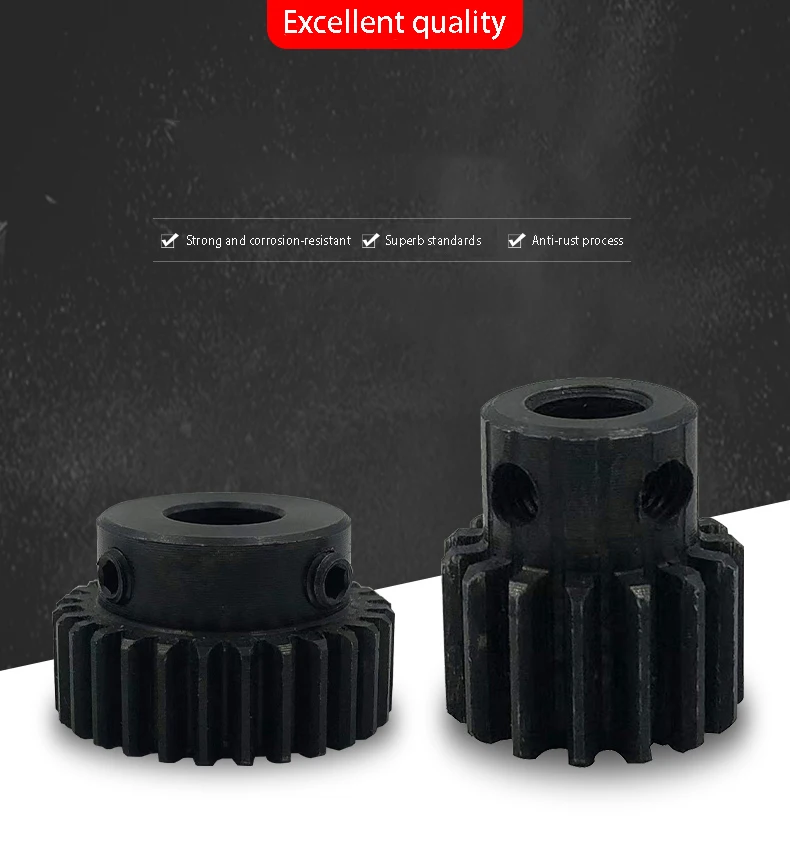 1 Stück 1 Mod Ritzel 80T 100T 120T 130T 1Modul 45 # Stahl Stirnrad Bohrung 8mm-40mm Getriebe Zubehör Rack Motor Teil – Detail 1
