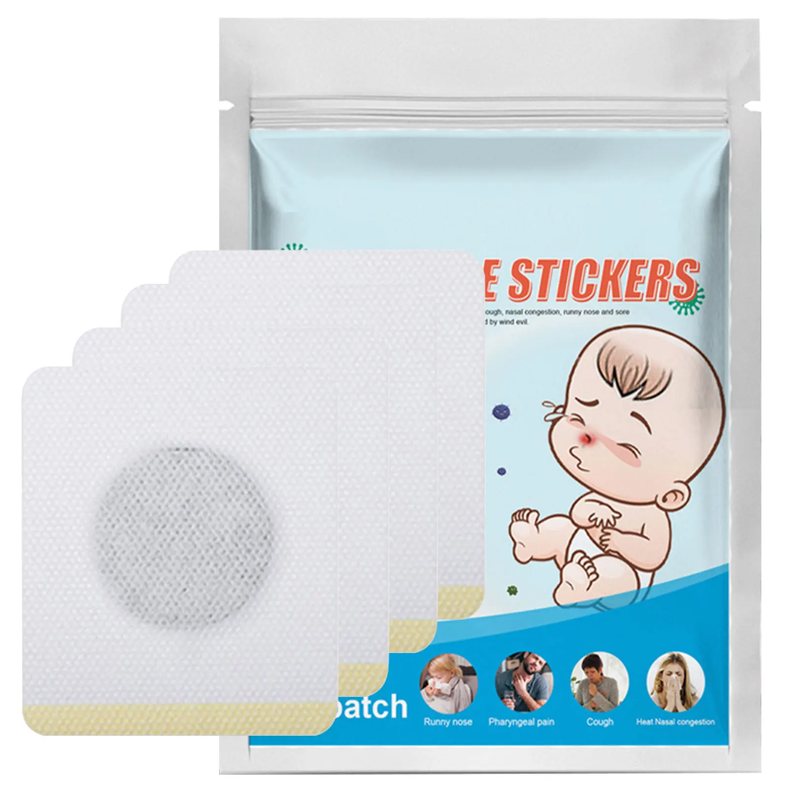 Body Care Patch Mucus And Cold Relief Patches Mucus And Cold Relief For Adults Relieve Discomfort Quickly Natural Herbal Sticker