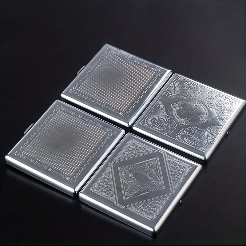 Vintage Double-Sided Spring Clip Cigarette Case - Holds 20 Cigarettes