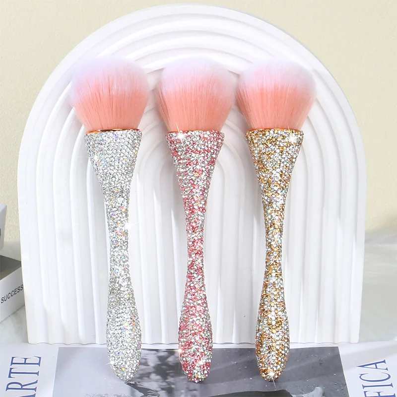 Nail Art Dust Brush For Manicure Gliter Rhinestone Cepillo removedor de polvo para artede unas UV Gel polish Dust Cleaning Tools 6