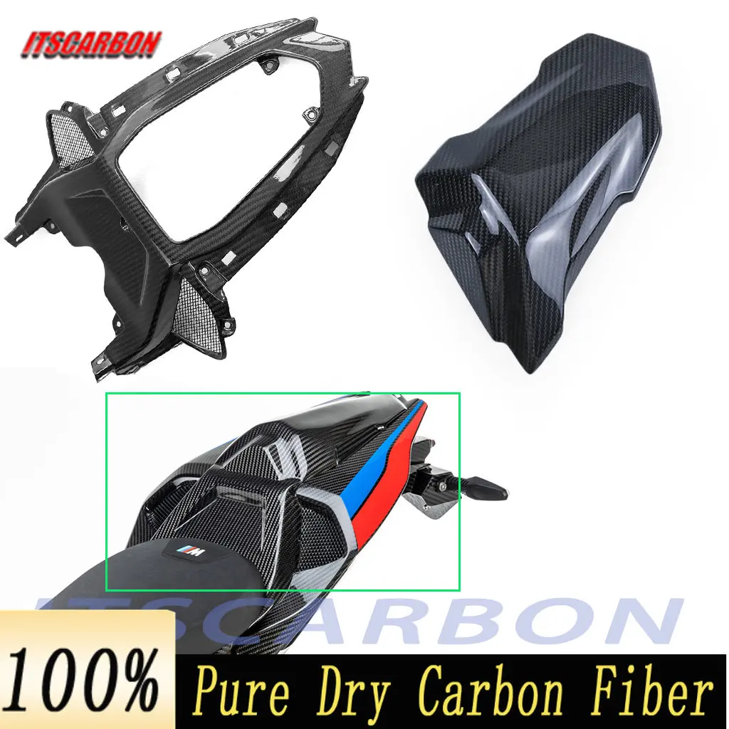 

3K Carbon Fiber Motorcycle Accessories Rear Tail Seat Cover Fairing Kits For BMW S1000RR S1000 RR S 1000RR 2019 2020 2021 2022