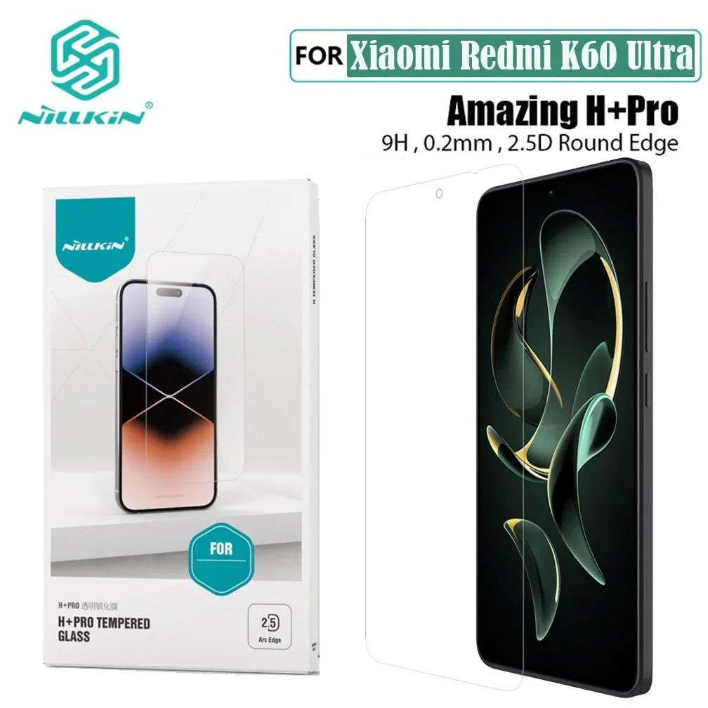 

Nillkin Redmi K60 ультра закаленное стекло H + PRO противовзрывная 2.5D 0,2 мм 9H Защита экрана для Xiaomi Redmi K60Ultra пленка