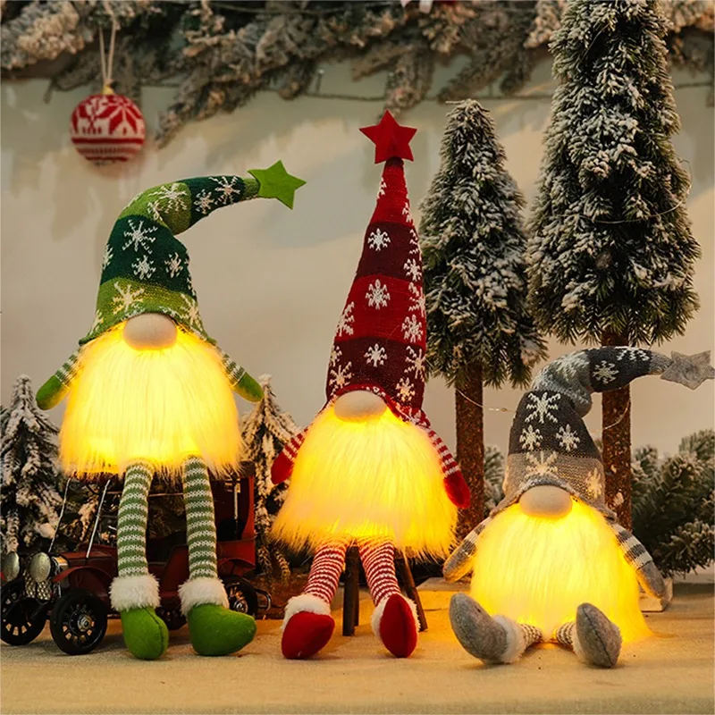 

6 Styles Glowing Gnome Christmas Faceless Doll Merry Christmas Home Decoration Navidad Natal Gift New Year Christmas Gifts