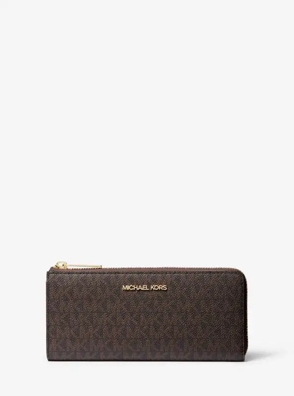 Michael Kors | Jet Set Travel Large Logo Quarter-Zip Wallet
