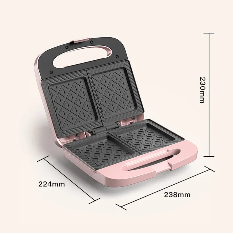 Electric Sandwich Maker Breakfast Baking Machine Egg Omelette Cooker Grill Pan Double-side Bread Pressure Toaster Ligh Food Oven sandwich maker