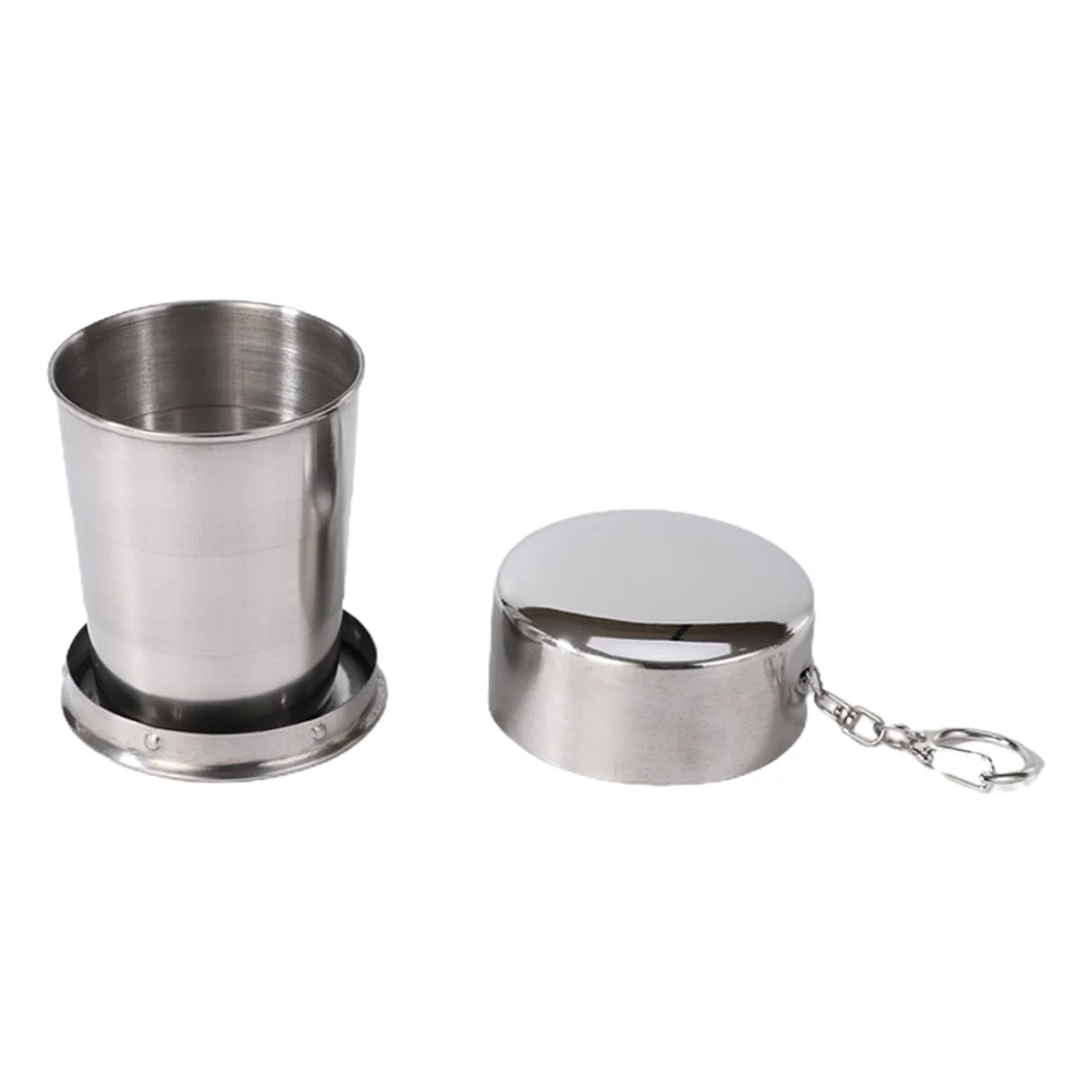 

Telescopic Cup Folding Cup Bar Tools Carbonated Drinks High Quality Silver Stainless Steel 1PCS 75ml/150ml/250ml