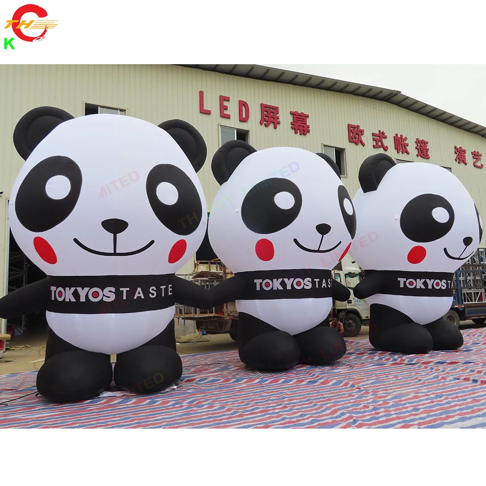 Free Door Shipping New Product Inflatable Panda Cartoon Balloon Giant