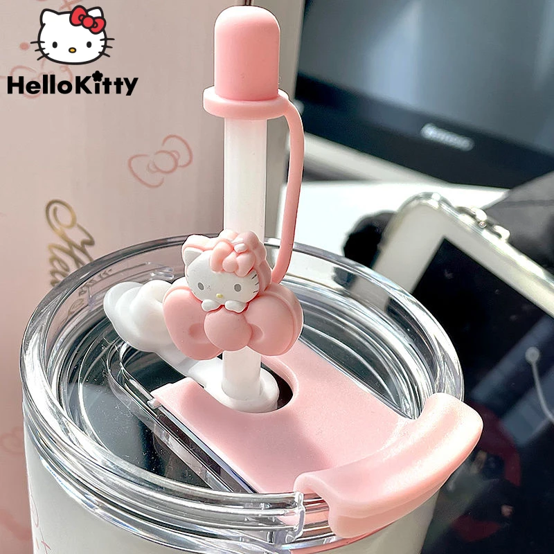 Sanrio Hello Kitty Tumbler With Straw Cup 480ml Coffee Student High Value  Straw Adult Small Fresh Straight Drinking Office Cup - Straw Cup -  AliExpress