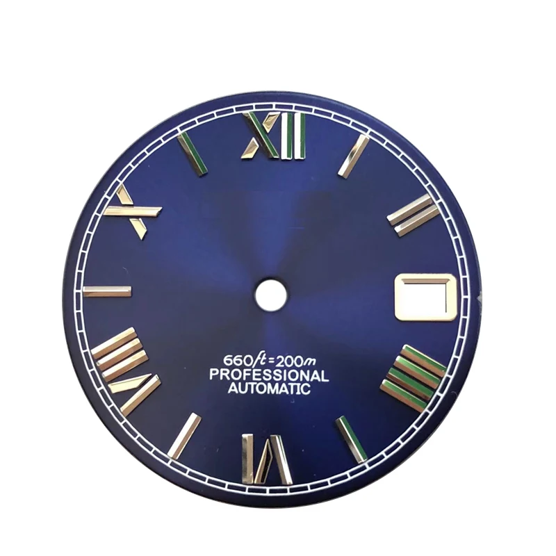 

Циферблат для часов nh35, серебристый циферблат с зернистой поверхностью, 2022 мм, в сборе с римскими словами, японский механизм голубого цвета, nh35, 28,5