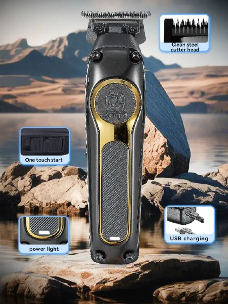 kemei Professional Hair Trimmer Clipper 2000mah Lithium Battery Electric Hair Clipper DLC Cutting Trimmer Men KM-2350