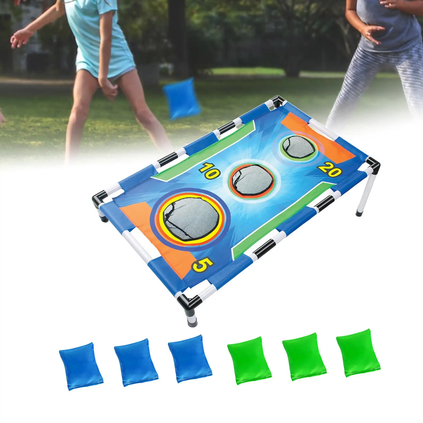 

Bean Bag Toss Game Kit Creative 3 Hole Durable Portable Toys Tossing Beanbags for Activities Party Carnival Sports Girls Boys