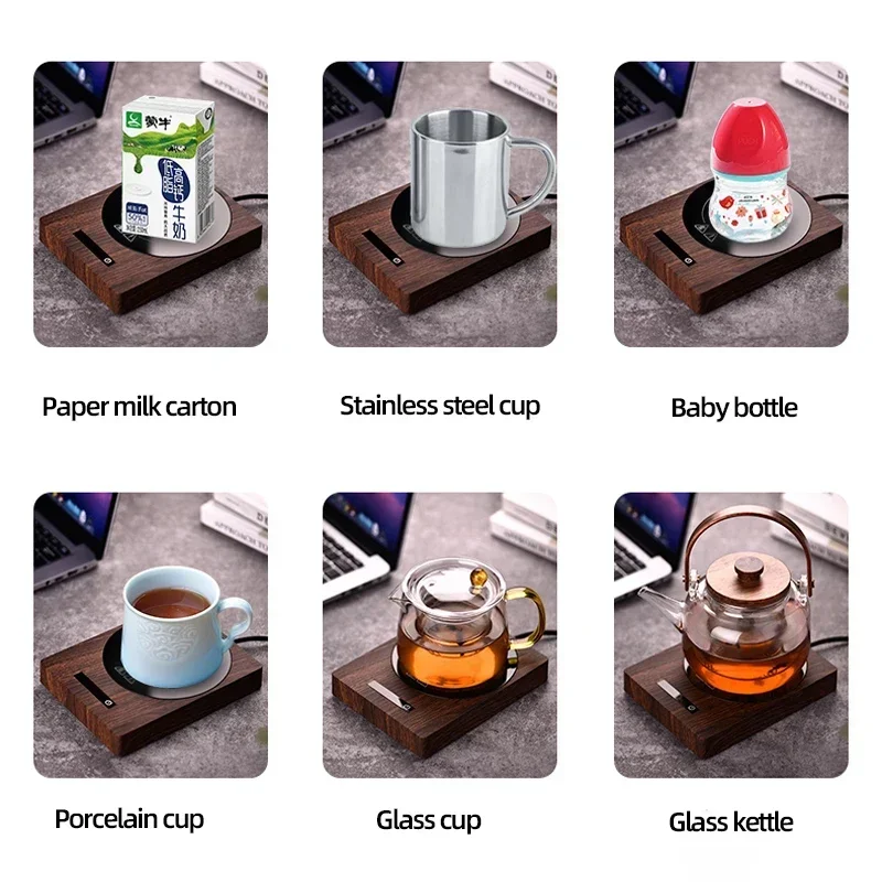 Coffee Mug Cup Warmer Coffee Mug Heating Coaster Mini Portable Smart Thermostatic Hot Plate Milk Tea Water Heating Pad Heater 5