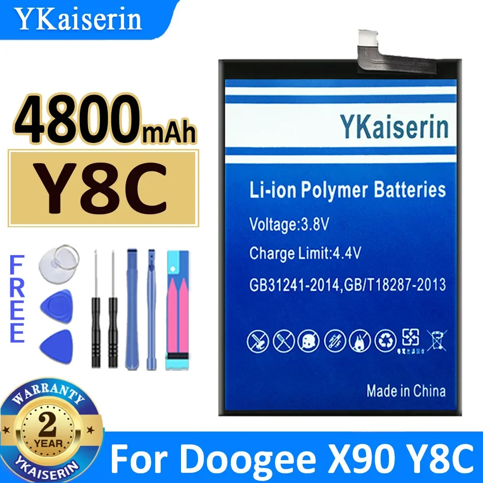 

4800mAh YKaiserin Battery Y8C for Doogee X90 Y8C High Capacity Bateria + Track Code