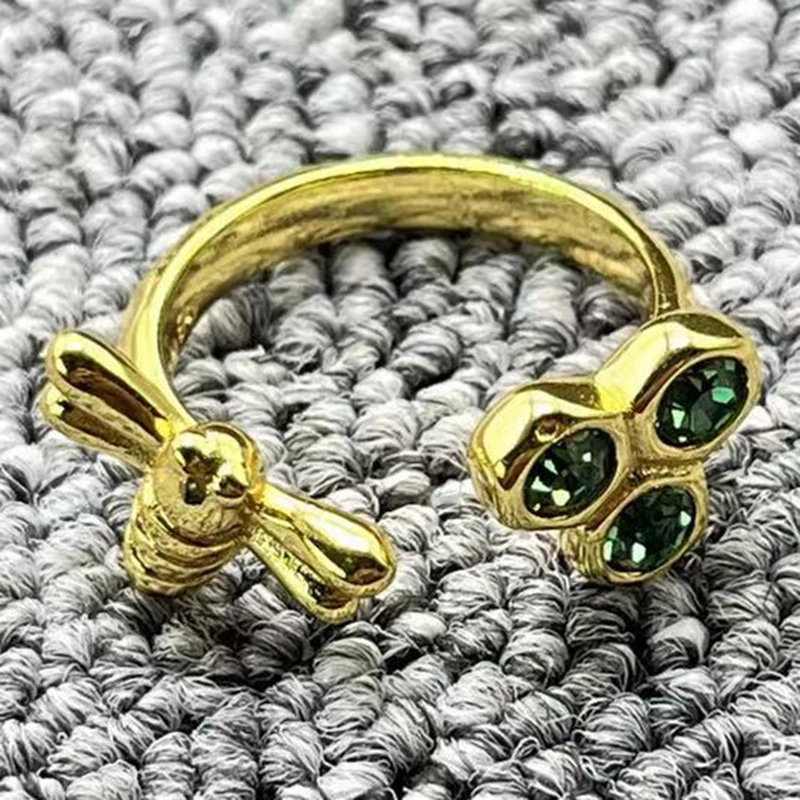 The Best Selling New Creative Fashion 925 Electroplated Silver Exquisite Bee Women'S Ring Jewelry Gift In 2023