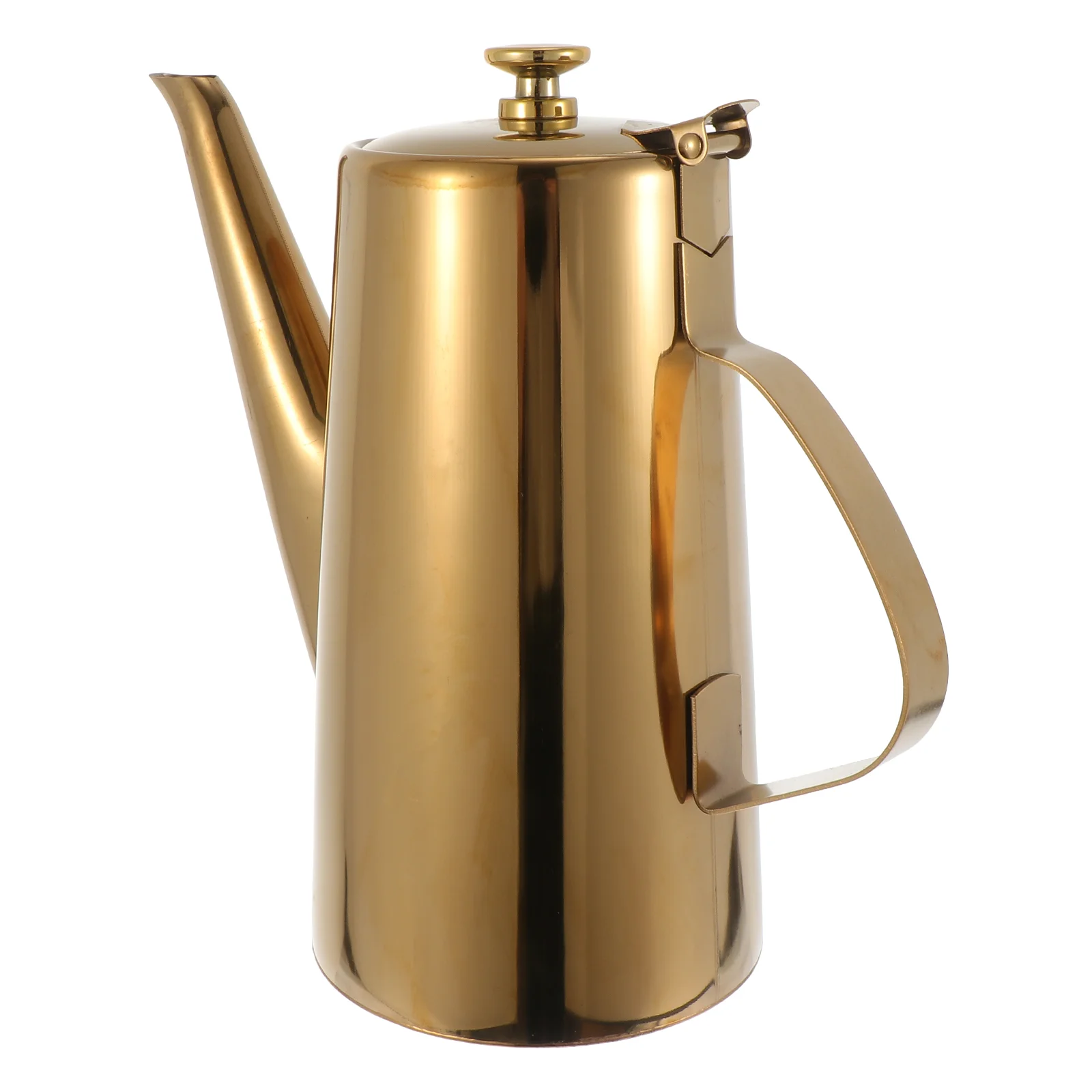 

Cabilock Grease Container Olive Water Pitcher Dispenser Bottle Stainless Steel Spout Water Pitcher Pot Drip Free Pouring Spout