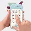 Baby Phone Toy Music Sound Telephone Sleeping Toys with Teether Simulation Toys Phone Infant Early Educational Toy Kids Gifts 2