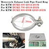 For KTM DUKE 690 790 890 890R 2012 - 2023 Motorcycle Exhaust Muffler Link Pipe Clamps Retainer Clamp Holder Fixture Fixed Ring
