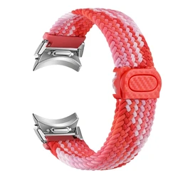 Braided Nylon No-Gap Smartwatch Bracelet Strap for Watch 5 pro 45mm (MR)