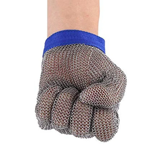 Plastic Belt Stainless Steel Mesh Glove Cut Resistant Chain Mail