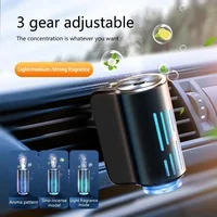 Smart 3-Mode Car Air Freshener, Car Aroma Diffuser - Vent Clip Nano Mist Humidifier with Mood Light, Essential Oils for Odor Rem