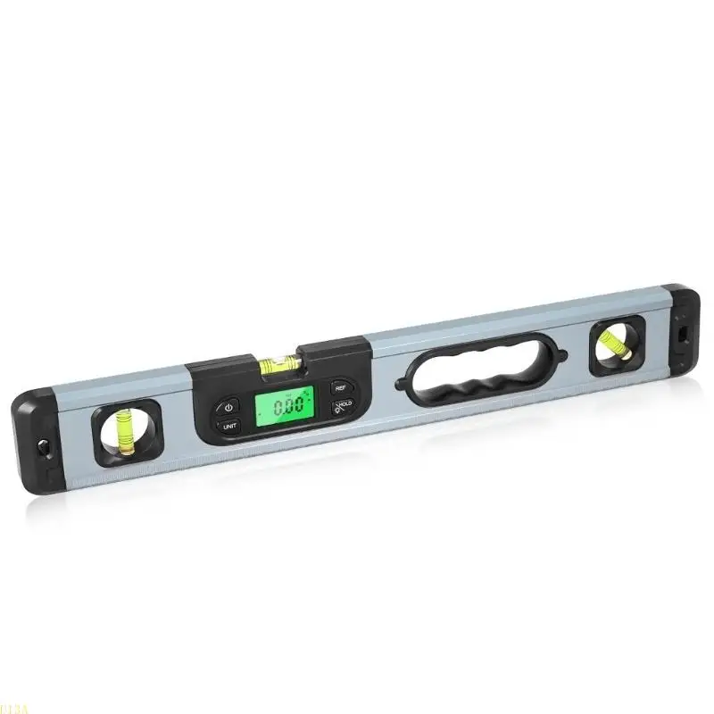 U13A 알루미늄 디지털 각도계 백라이트 LCD 디스플레이 목공용 전자 각도기 정신 수준 각도 파인더 게이지
