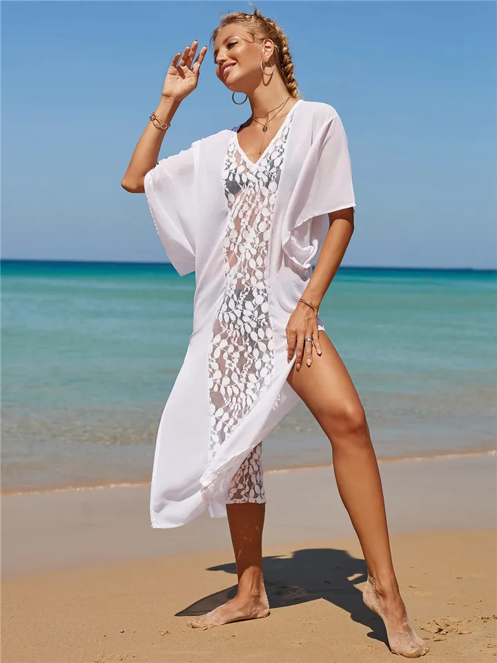 Vestido Blanco Pareo Playa Blanco Moda Vestidos Para Ir A La Playa