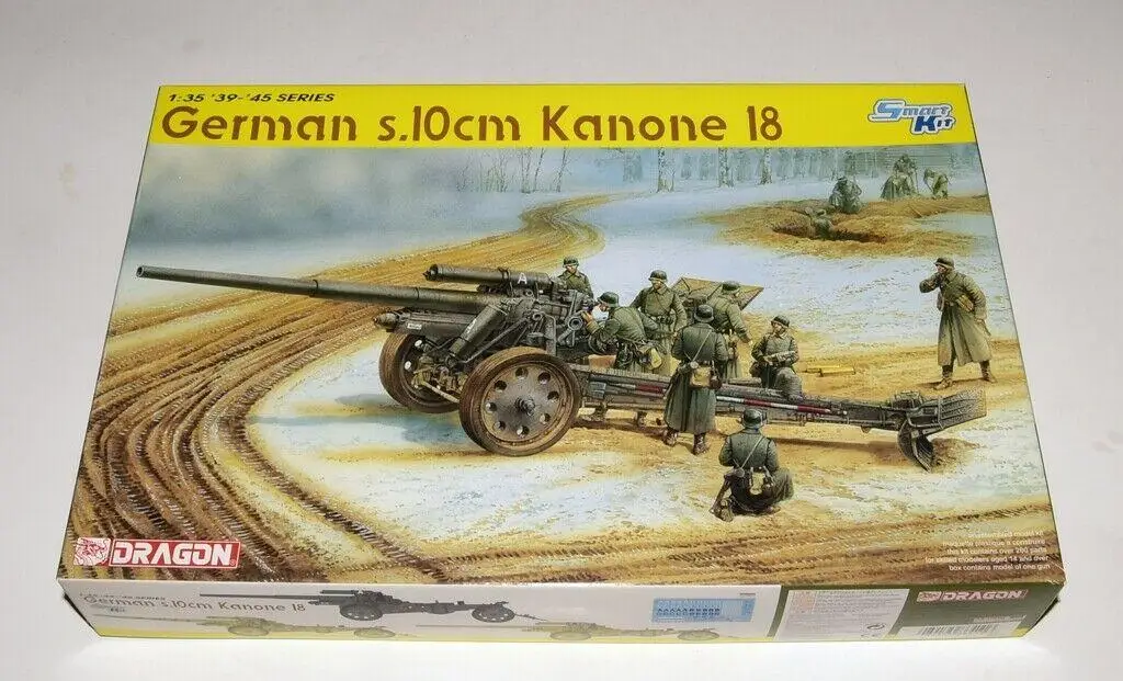 

DRAGON 1/35 6411 GERMAN S.10CM KANONE 18 SMART model kit