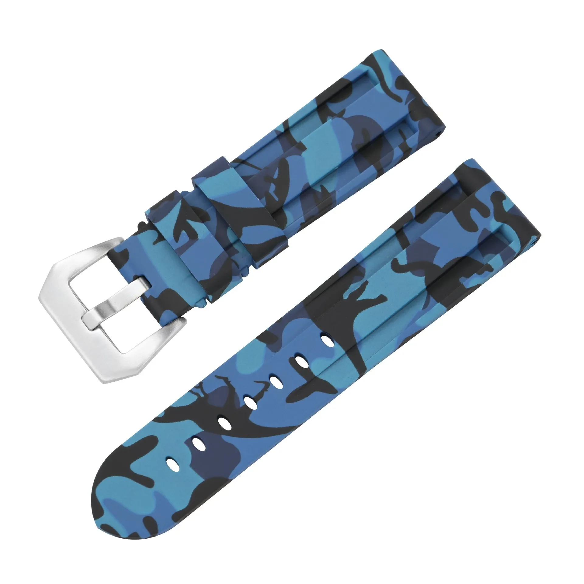 Premium Silicone Sport Watch Band - Waterproof Rubber Strap
