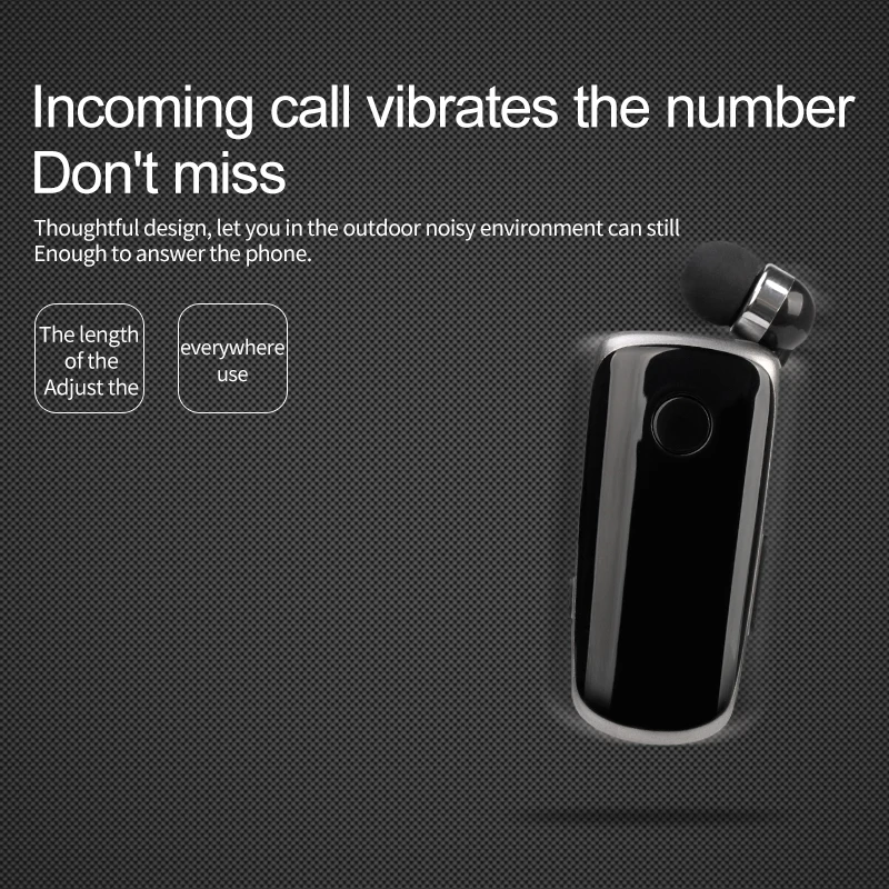 Orelha Compatível com Bluetooth Em-lotus com Fio Fone de Ouvido sem Fio Fones de Ouvido Mãos Livres Fones de Ouvido - Image 4
