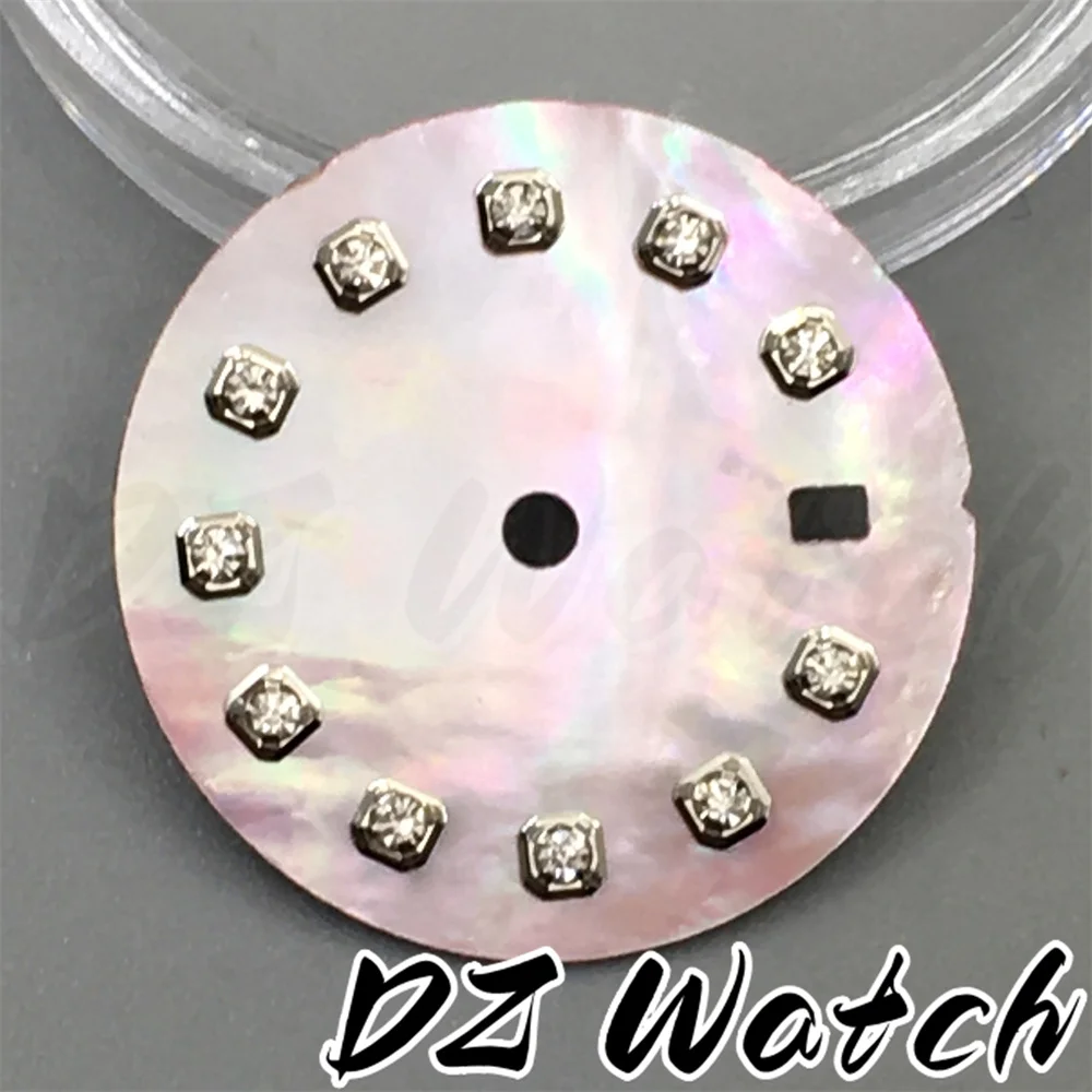 Stunning 20.5mm Multicolor Sunburst Watch Dial with Diamond Markers and Date Window