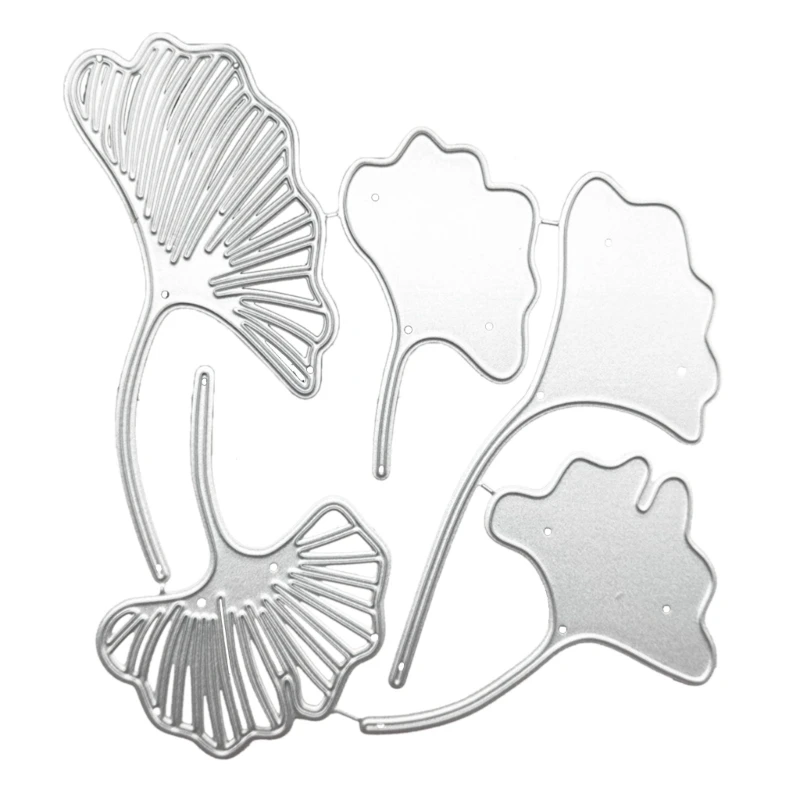 

Carbon Steel Cutting Dies 5-Pieces Lotuses Leaf Metal Die Cuts Stencils Template