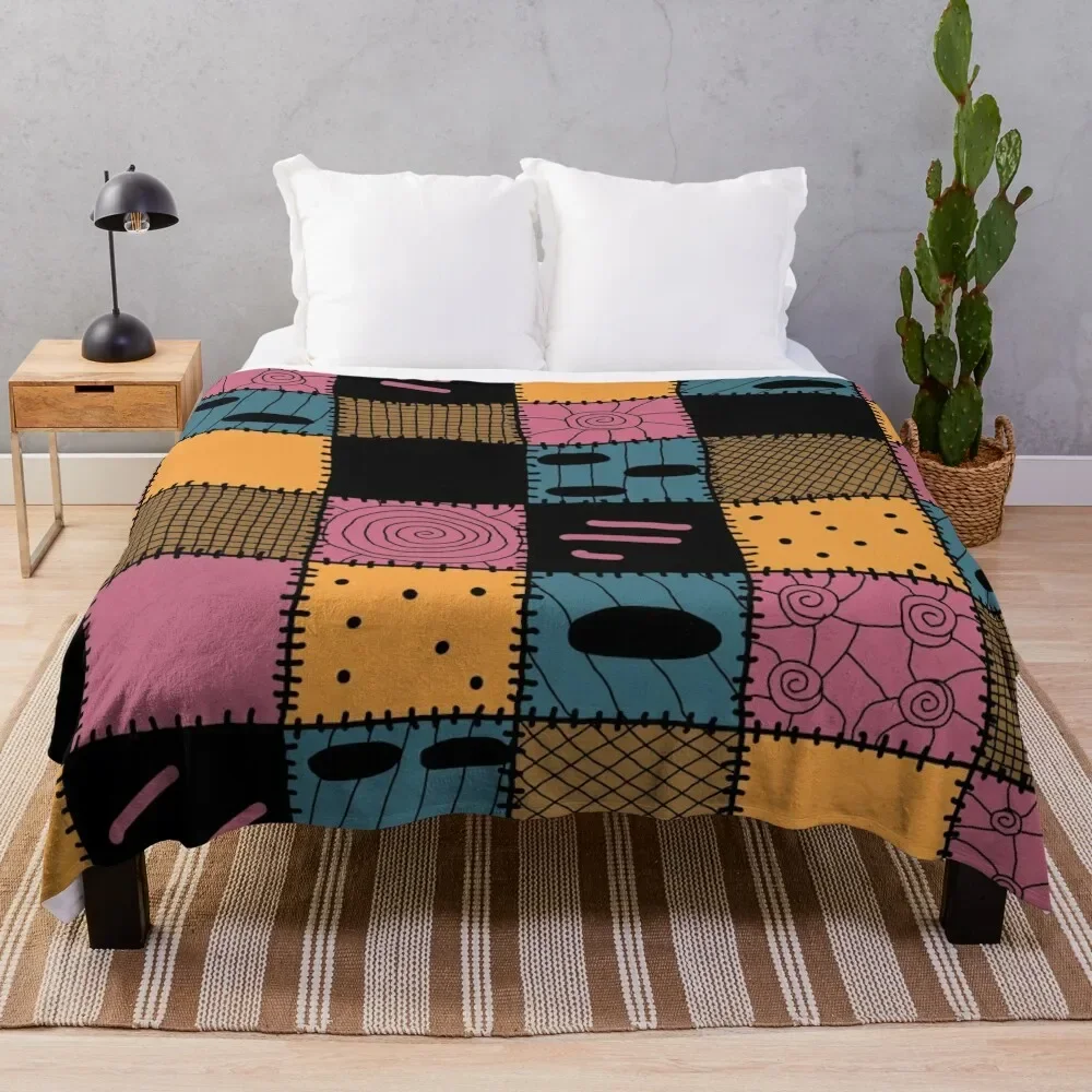 

Nightmare Sally inspired pattern Throw Blanket For Sofa Thin Softest warm for winter Comforter wednesday Blankets