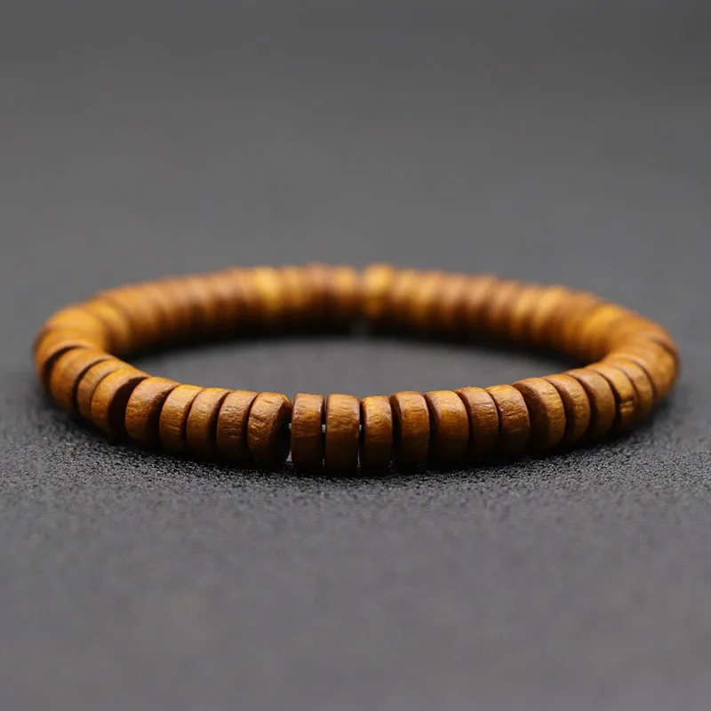 Neue Holz armband Männer Vintage Wenge Holz perlen Armband Homme Geschenk für Freund Ehemann Zubehör Pulsera Hombre Schmuck – Detail 10