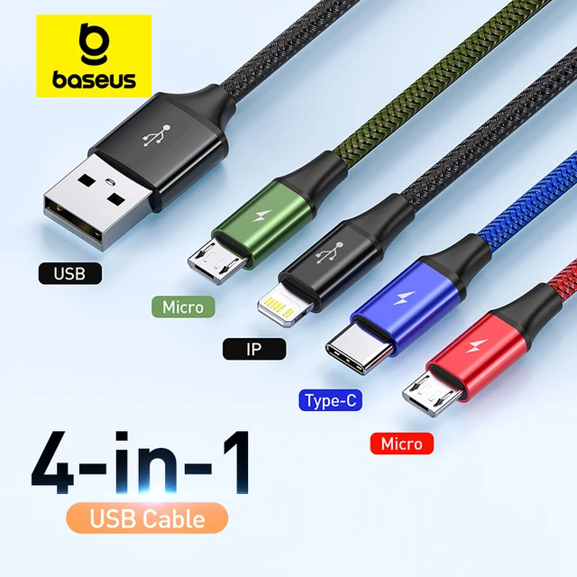 Baseus 3 in 1 USB C타입 케이블: 모든 요구 사항을 충족하는 다용도 솔루션