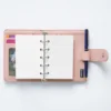 Moterm Regular A8 / M5 Size Rings Planner Pebbled Grain Cowhide 5-hole Mini Notebook with 15 MM Rings Organizer Journey Diary 4