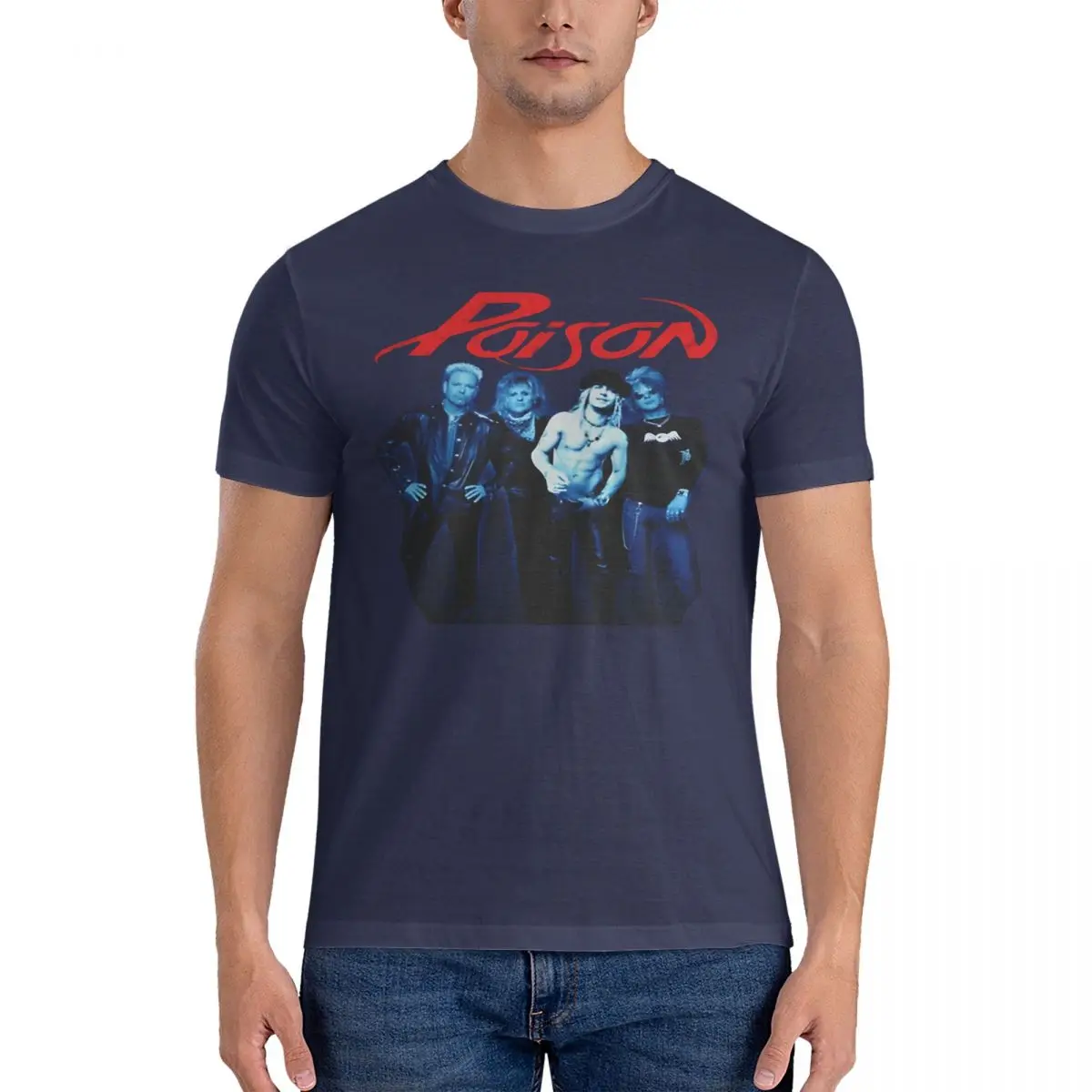 thumbnail image 1 of Camiseta de hombre con baladas, divertidas camisetas de algodón, manga corta, cuello redondo, 1 of 7