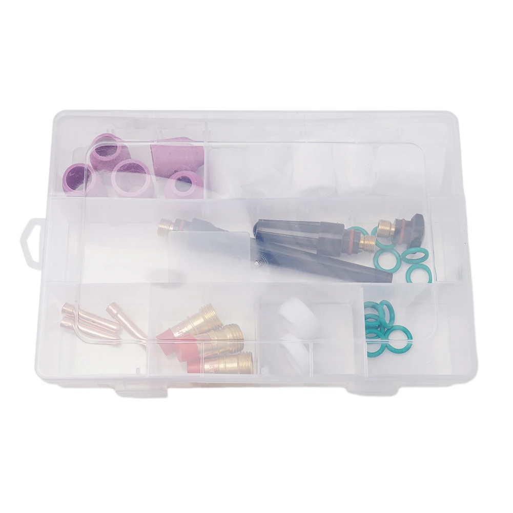 

Up Your Welding Game with Our 31 Piece TIG Welding Torch Kit for WP 17/18/26 Including Stubby Gas Lens #12 Tumbler Kit
