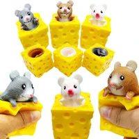 Cheese mouse Cup Squeeze Toys Kids Cute Cartoon Relief Toys Children Sensory Fidget Toy Pinching Toy Fidget Toys Gift For Friend 1