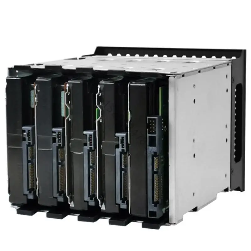 하드 드라이브 케이지 스테인레스 스틸 5x3.5 인치 HDD 케이지 랙 팬 공간 H7EC와 하드 드라이버 트레이