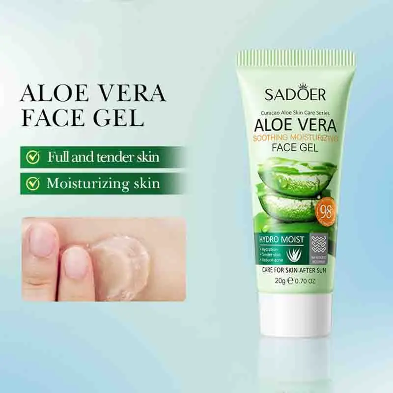3 ピース/キット SADOER アロエベラスキンケアセット洗顔洗顔料