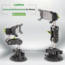  LanParte Car Shooting Car Mobile Phone Bracket Selfie Fixed Universal Outdoor Travel Self-driving Sucker Bracket Follow Focus 