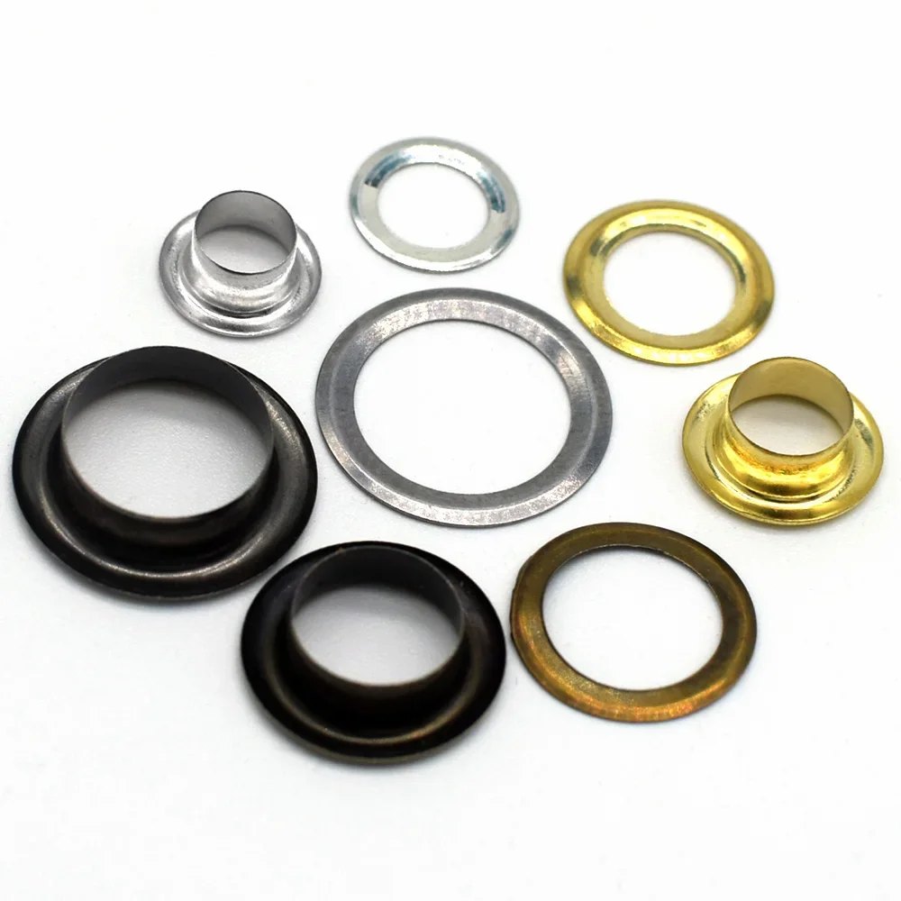 100 Sets Metal Eyelets Grommet LeatherCraft Shoses Belt 3.5-14mm Scrapbooking Eyelet for Sewing Clothes Accessories eyelet grommet ring eyelet grommet ring kit grommet eyelet kit