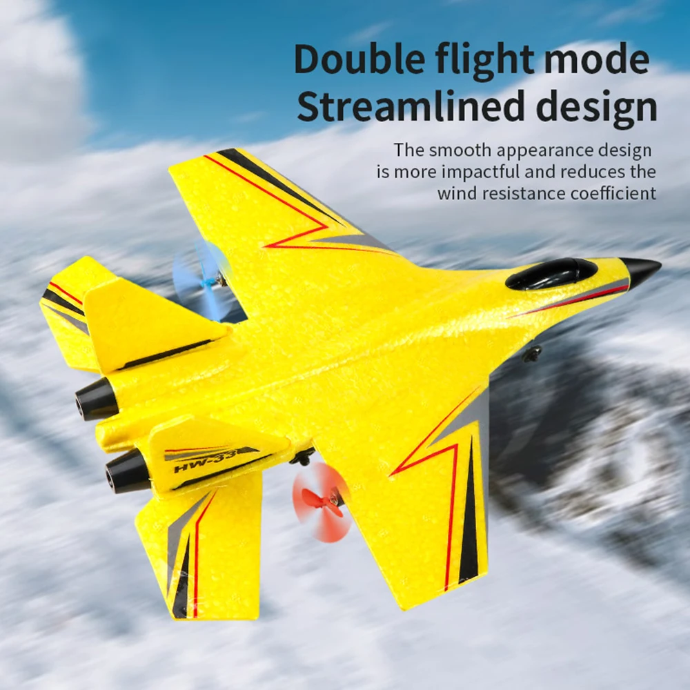 RC Plane SU27 2.4G With LED Lights Aircraft Remote Control Flying Model Glider EPP Foam Toys Airplane For Children Gifts rc rtf 4