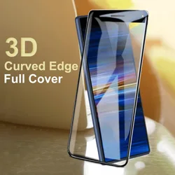 Premium 3D Curved Full Cover Tempered Glass Screen Protector - Black (Xperia XZ4)