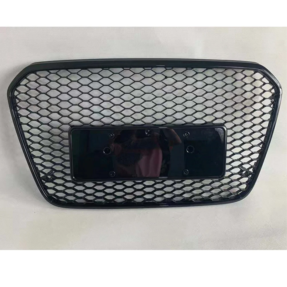 Grille Centrale Supérieure Avant Pour SEAT Leon FR 2012-2017 - Noire/Chrome, Sans Insigne, Neuve