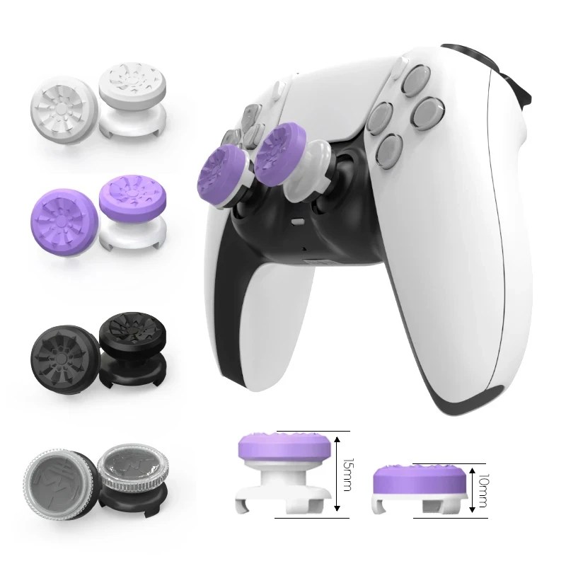 Premium Hand Grip Extender Caps for Game Controllers - Enhanced Thumb Stick Grips (Set of 2)
