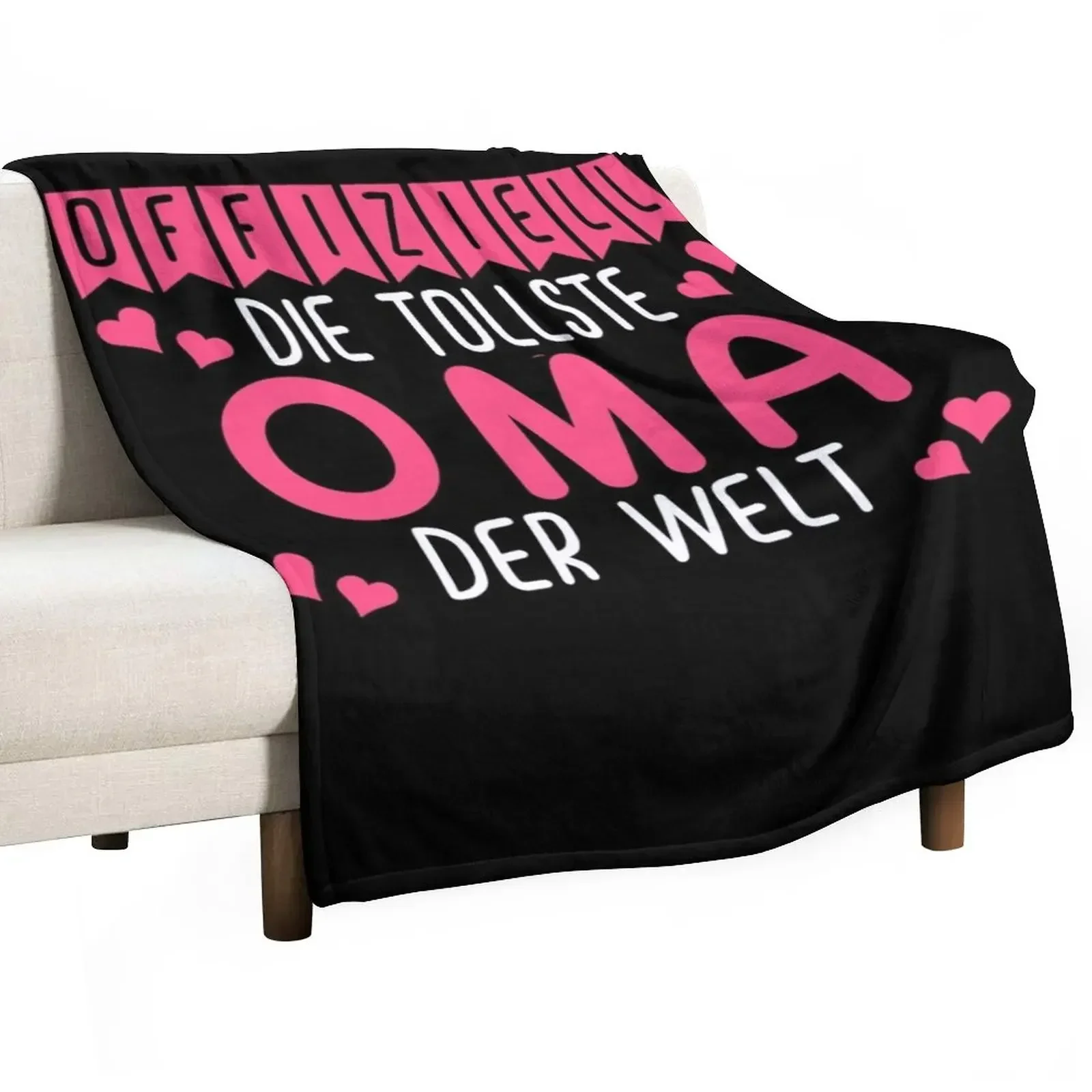

Offiziell die tollste Oma der welt Throw Blanket Soft Big Soft Plush Plaid Sofas Large Blankets